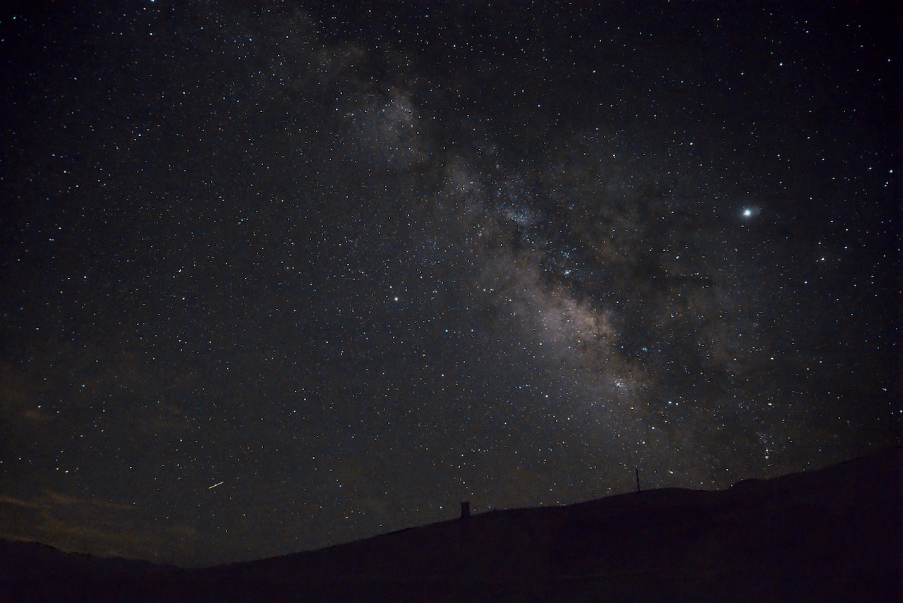 Milky Way star field photographed from Death Valley National Park